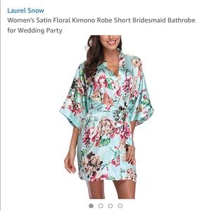 Floral kimono robe bridesmaids